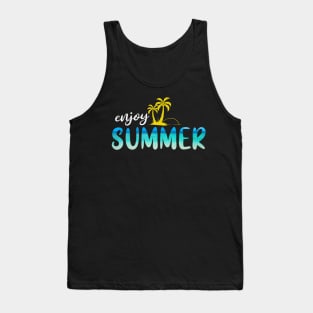 Summer Beach Palm Trees Holiday Tank Top